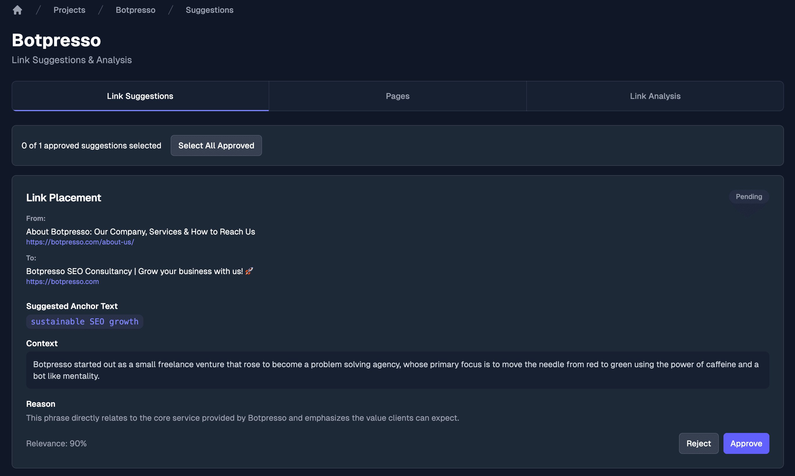 AI Analysis Dashboard