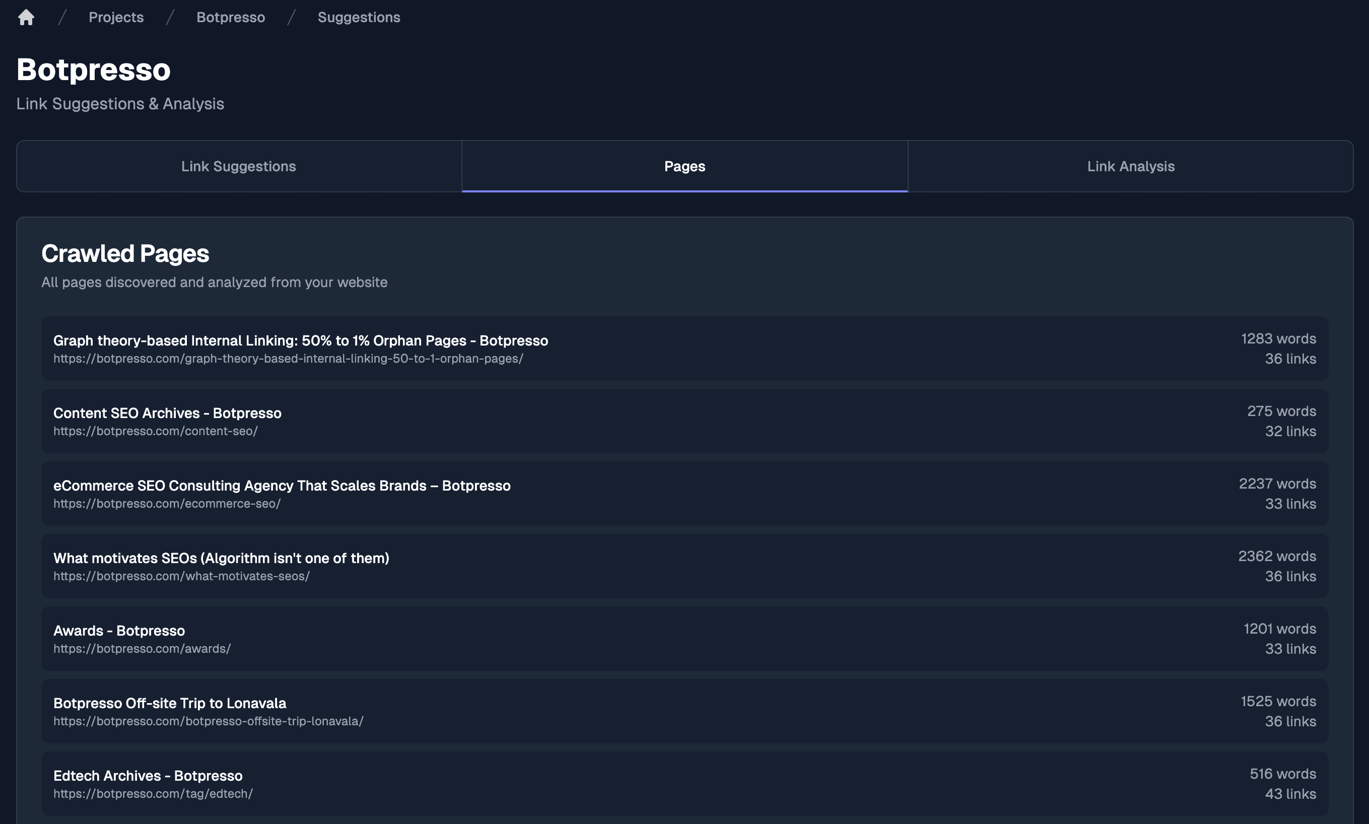 AI Analysis Dashboard